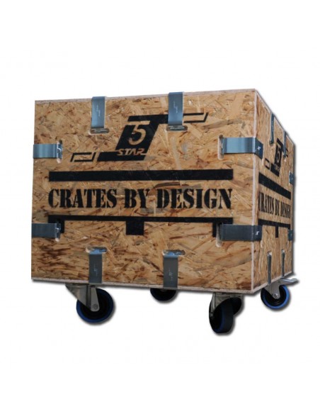 Wooden Packing Crate - Style 1 On Casters