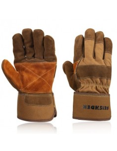 Feishdek Leather Palm Heavy Duty Welding Gloves